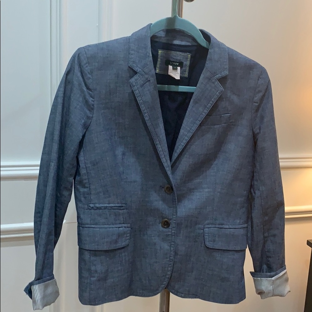 J.Crew denim blazer jacket (Size 4) NWOT